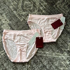 NWT Tommy John Second Skin Super Soft Brief Panties Pink 2 Pair XS